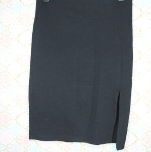 Soho Black Fitted Pencil Skirt